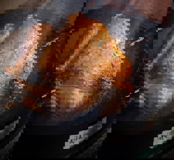 Big Green Egg barbecue: Christmas Turkey